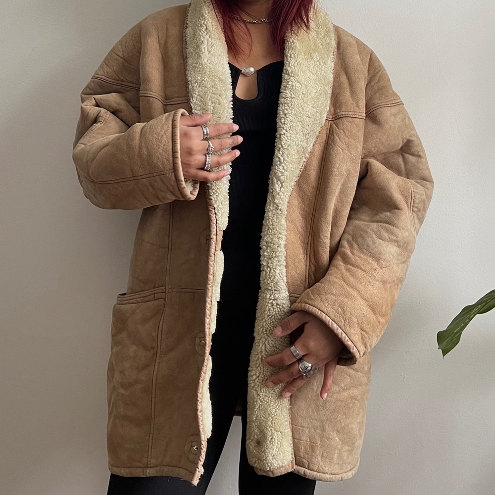 Beige sherpa jacket